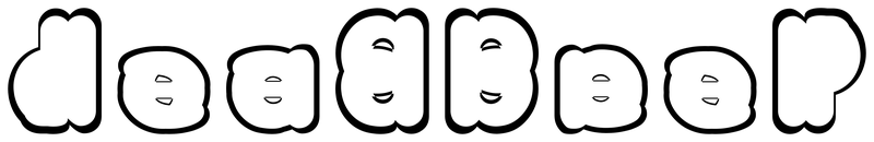 Ambigram for deadbeef in Valken  